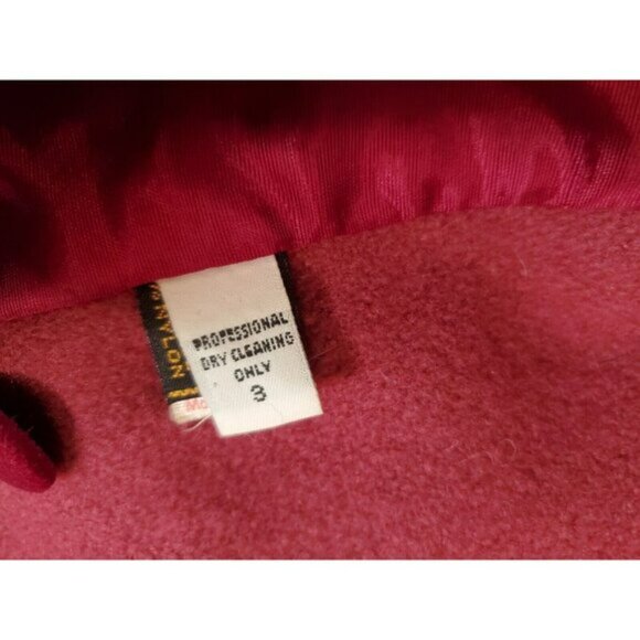 Rothschild Wool Coat Girls Sz 3 Red Winter Dress Christmas - Picture 4 of 6